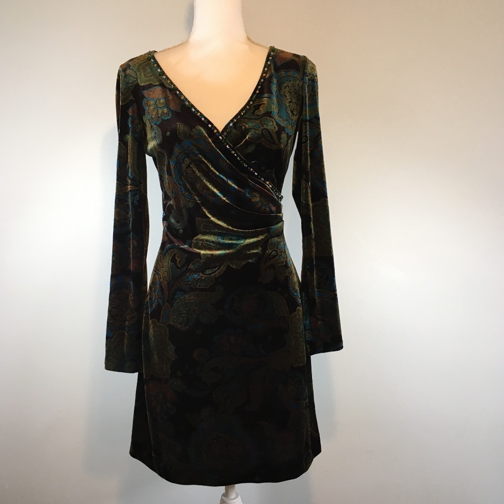 Muse Velvet Beaded Dress
